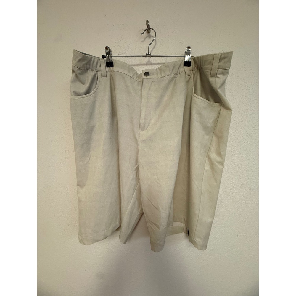 Adidas Ultimate 365 Golf Shorts Mens Size 42 Khaki Beige Stretch Performance